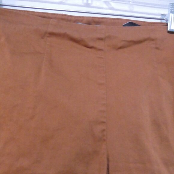 M&S COLLECTION | UK 12 | Stylish Brown Straight Leg Capris - Picture 3 of 16